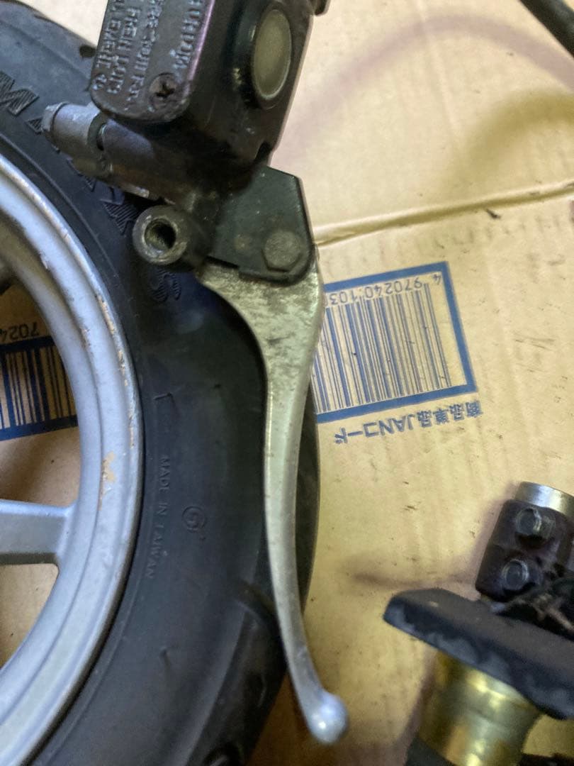 ライブディオZXホイール 金サス前後セットキャリパーステムマスターフルセット