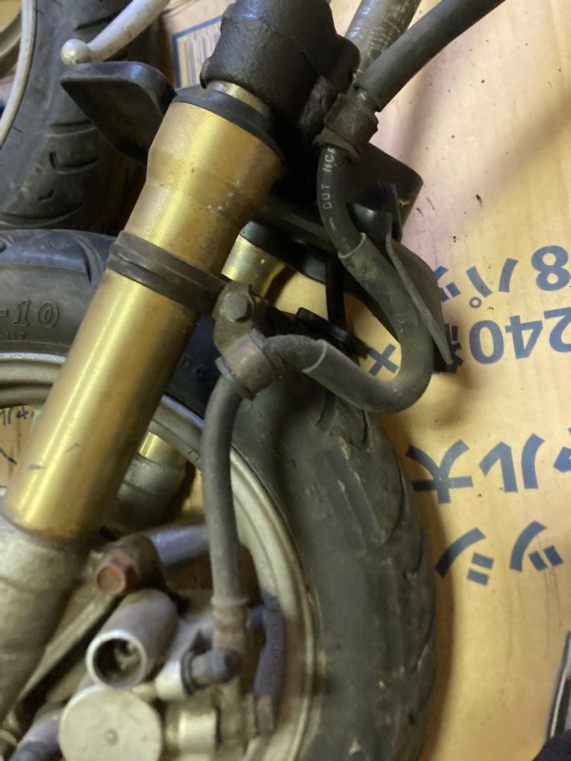 ライブディオZXホイール 金サス前後セットキャリパーステムマスターフルセット