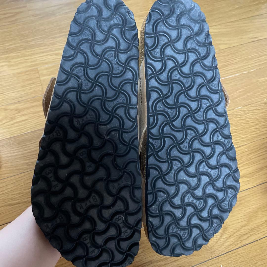 Birkenstock ベージュ クロスストラップ サンダル 41