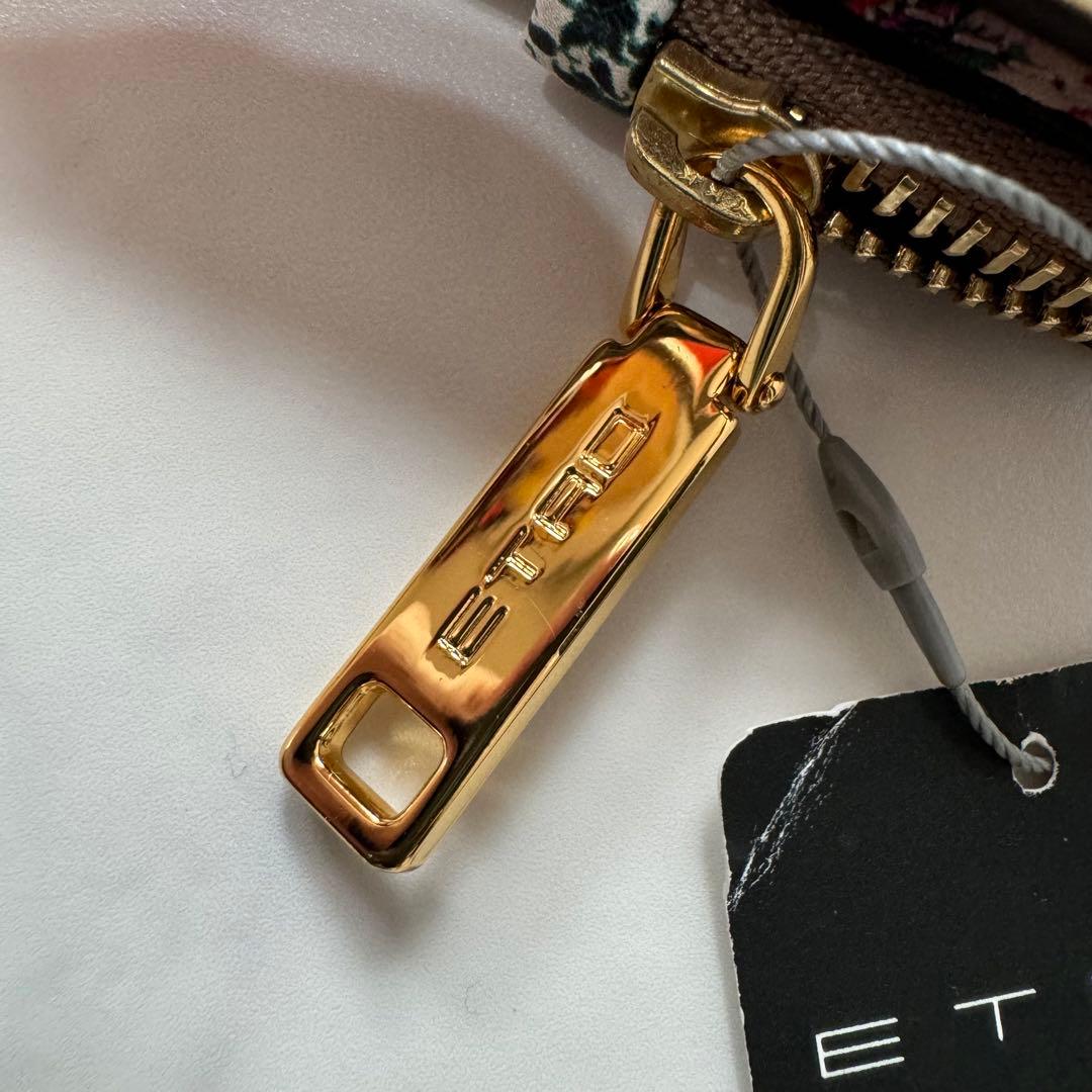 ✨未使用タグ付き✨ETRO 長財布 レザー クロコ型押し ペイズリー 付属品あり