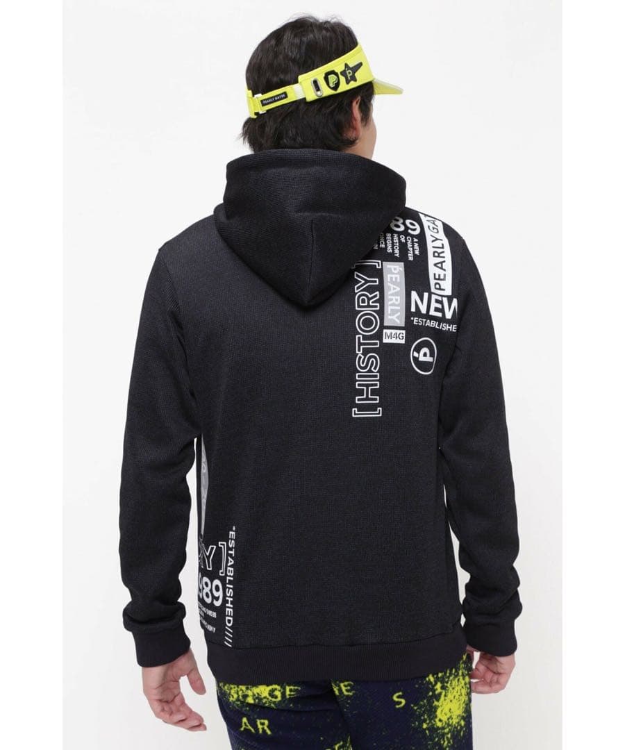 PEARLY GATES セーターメランジフリースフルジップフーディ