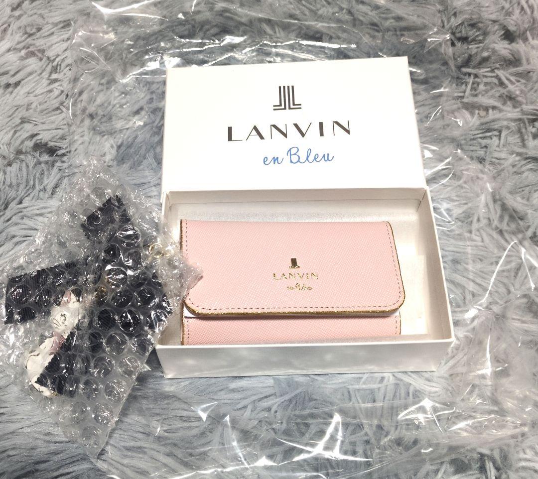 LANVIN en Bleu マリー おしゃれキャット キーケース チャーム付き