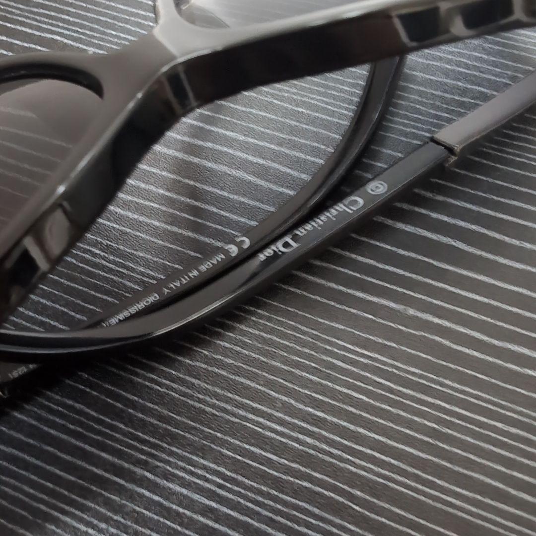 Christian Dior メンズ度無しサングラス ビジューDiorロゴ