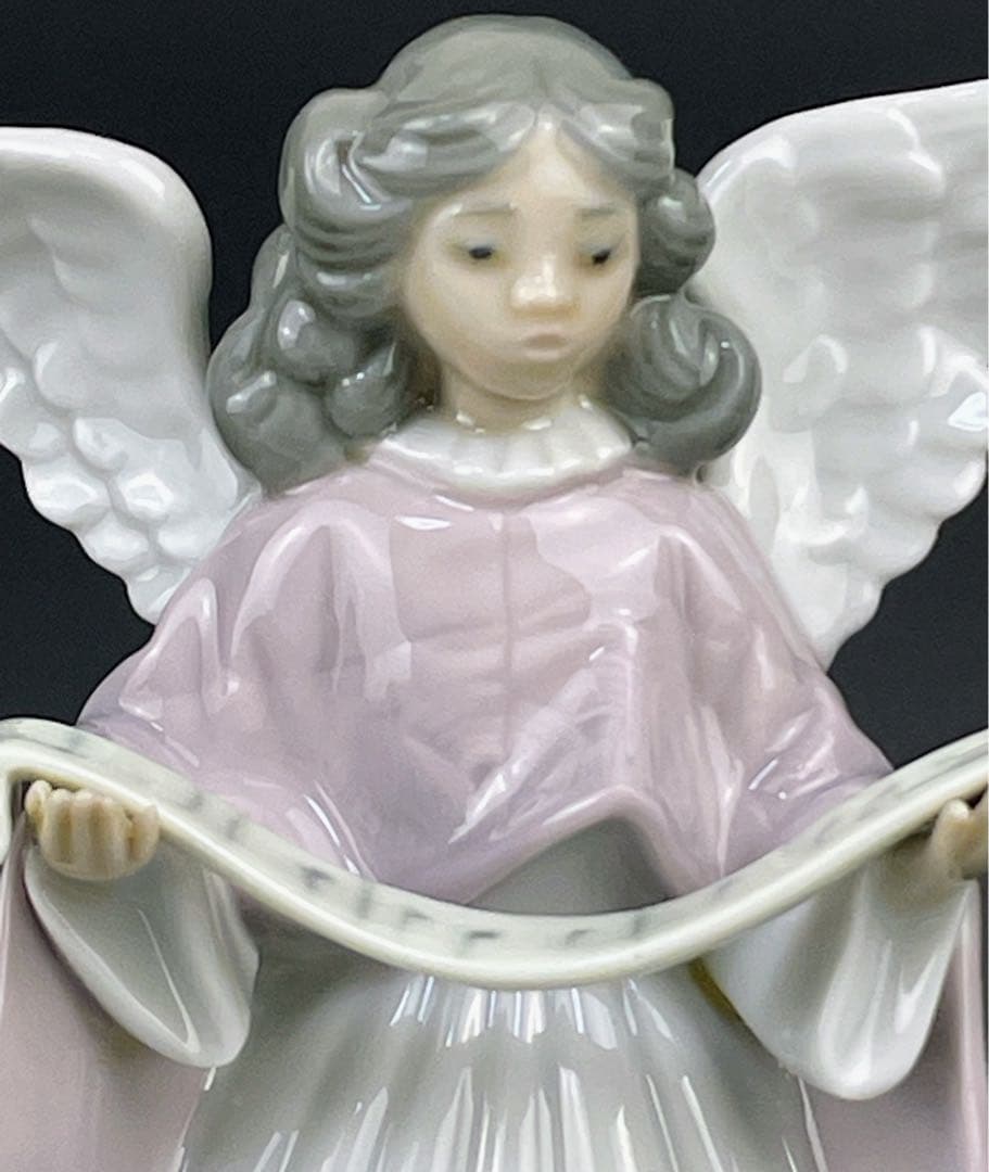 リヤドロ 楽譜を持つ天使 ピンク 桃色 リアドロ LLRADRO エンジェル