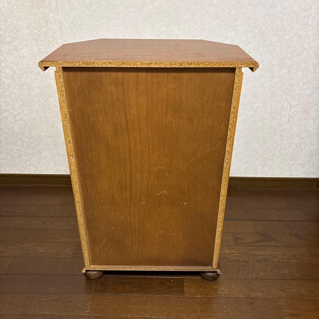 【良品】アンティーク 象嵌 六角 ４段チェスト