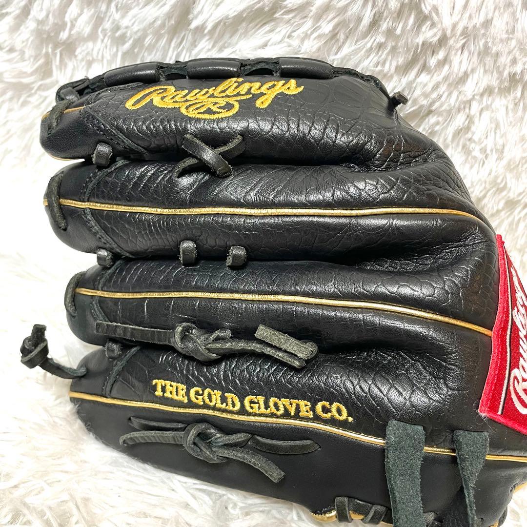 【極美品】ローリングス 軟式 投手用グローブ 本革GR3HBLA15FB