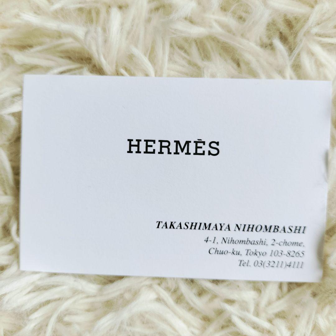 未使用品☆HERMESエルメス☆ハンカチ ホワイト/白 コットン