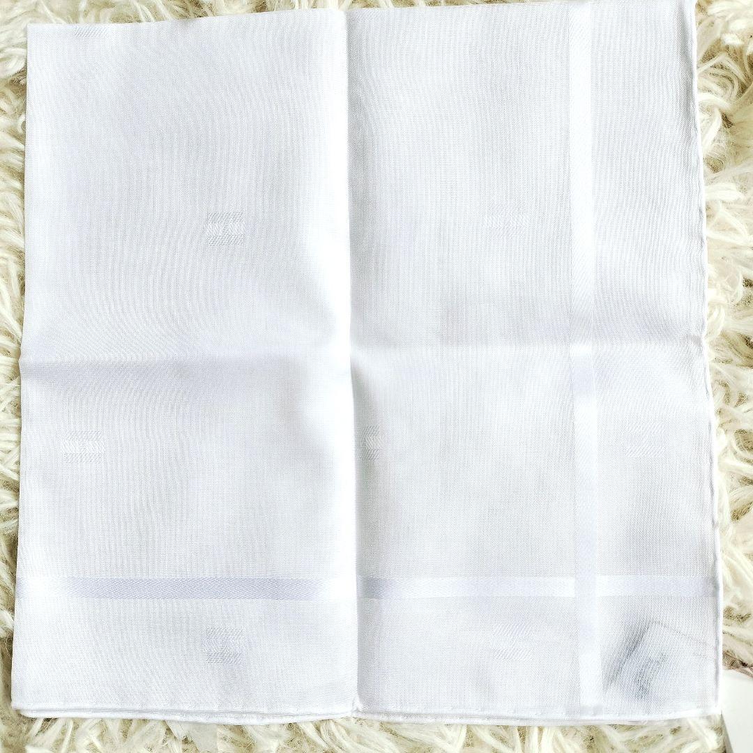 未使用品☆HERMESエルメス☆ハンカチ ホワイト/白 コットン