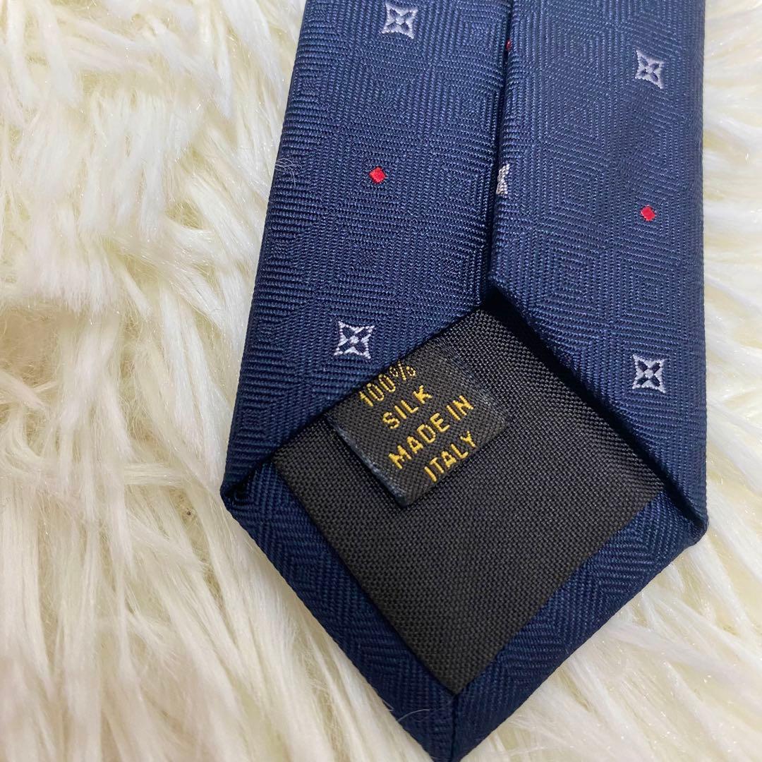 Louis Vuitton ルイヴィトン ドット柄 モノグラム シルクネクタイ