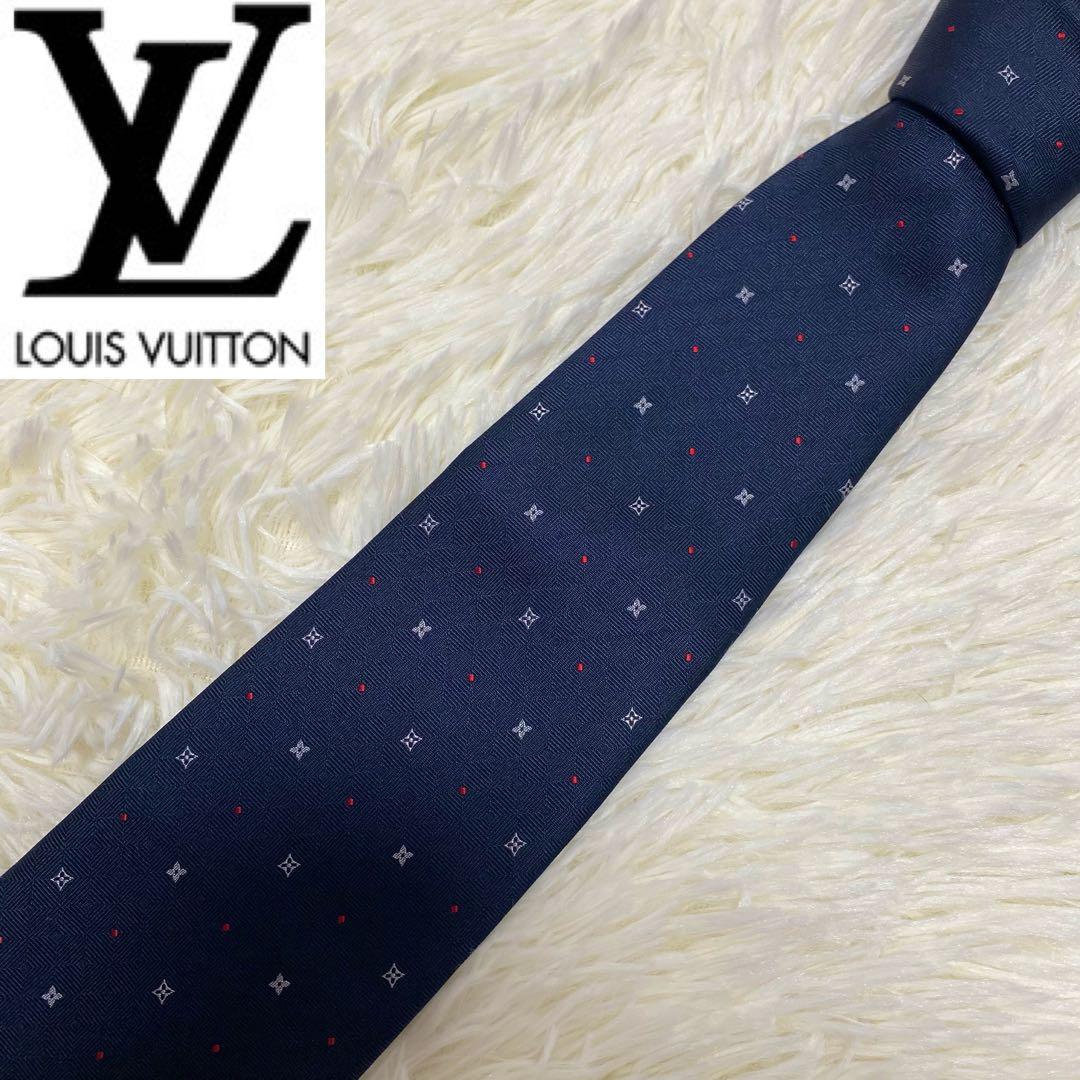 Louis Vuitton ルイヴィトン ドット柄 モノグラム シルクネクタイ