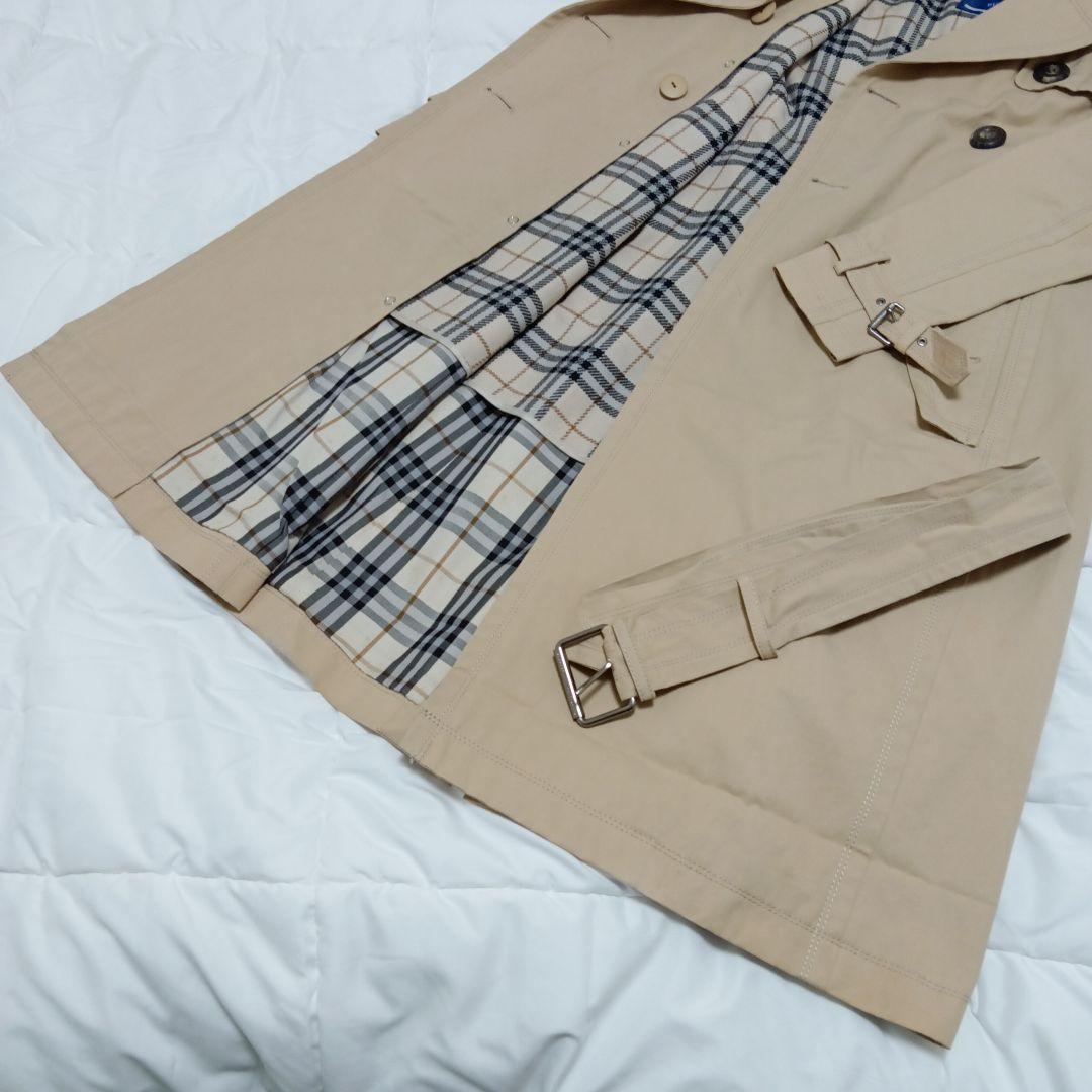 バーバリーブルーレーベル トレンチコート ノバチェック ライナー 38 ロング