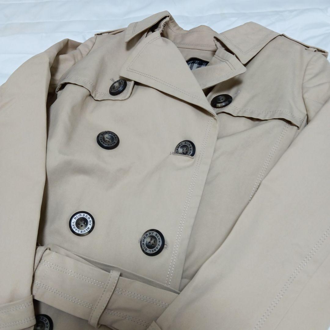 バーバリーブルーレーベル トレンチコート ノバチェック ライナー 38 ロング