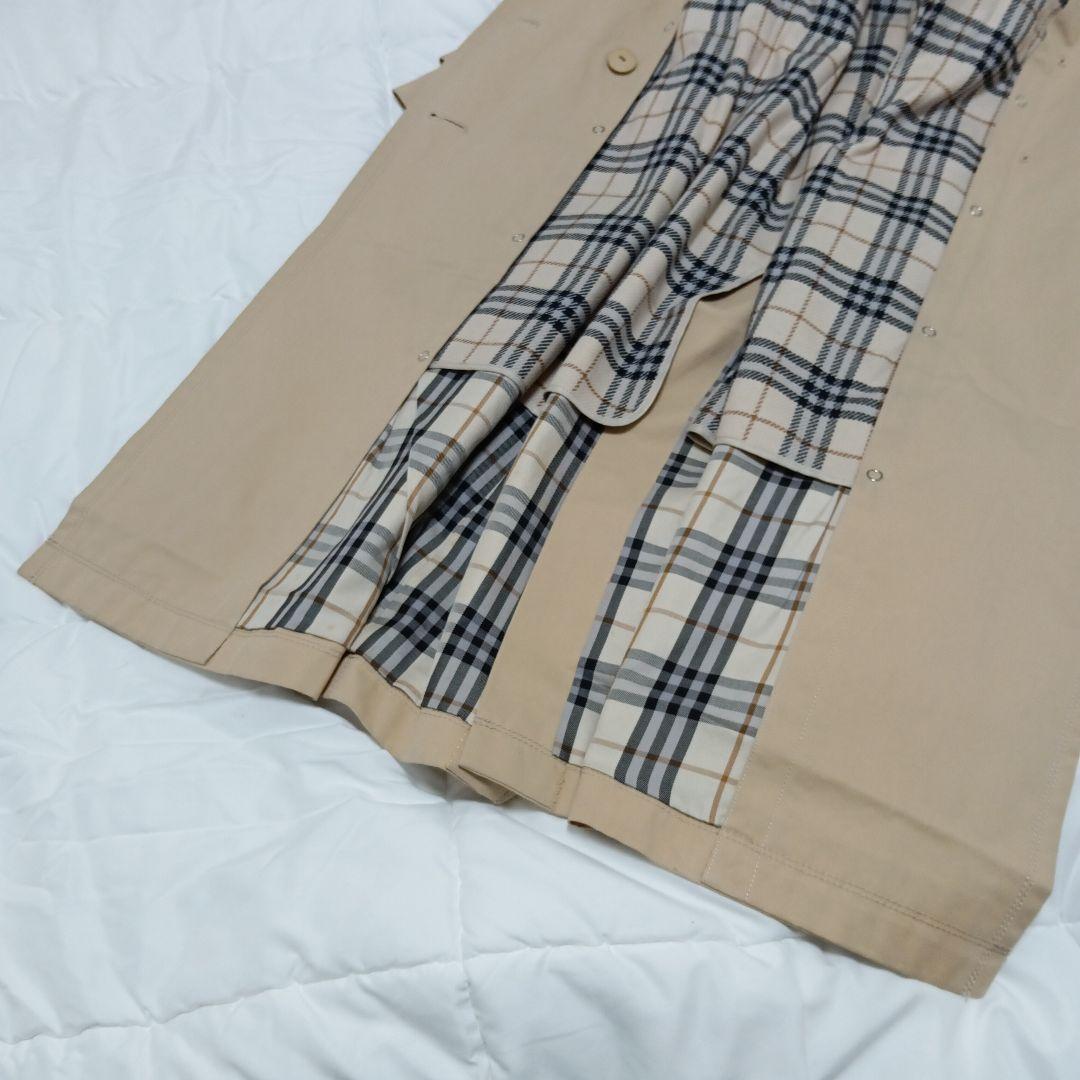 バーバリーブルーレーベル トレンチコート ノバチェック ライナー 38 ロング