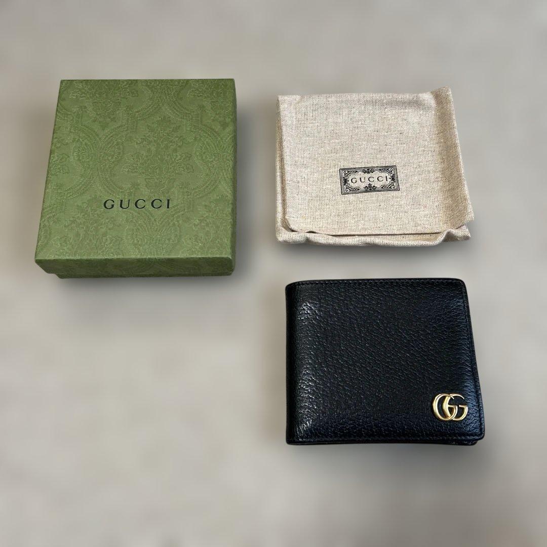 [美品]グッチ　二つ折り財布