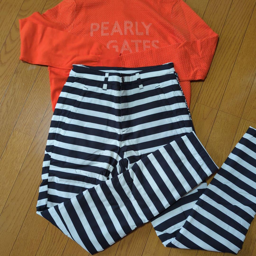 PEARLY GATES ☆ストレッチ有り☆ストライプパンツ