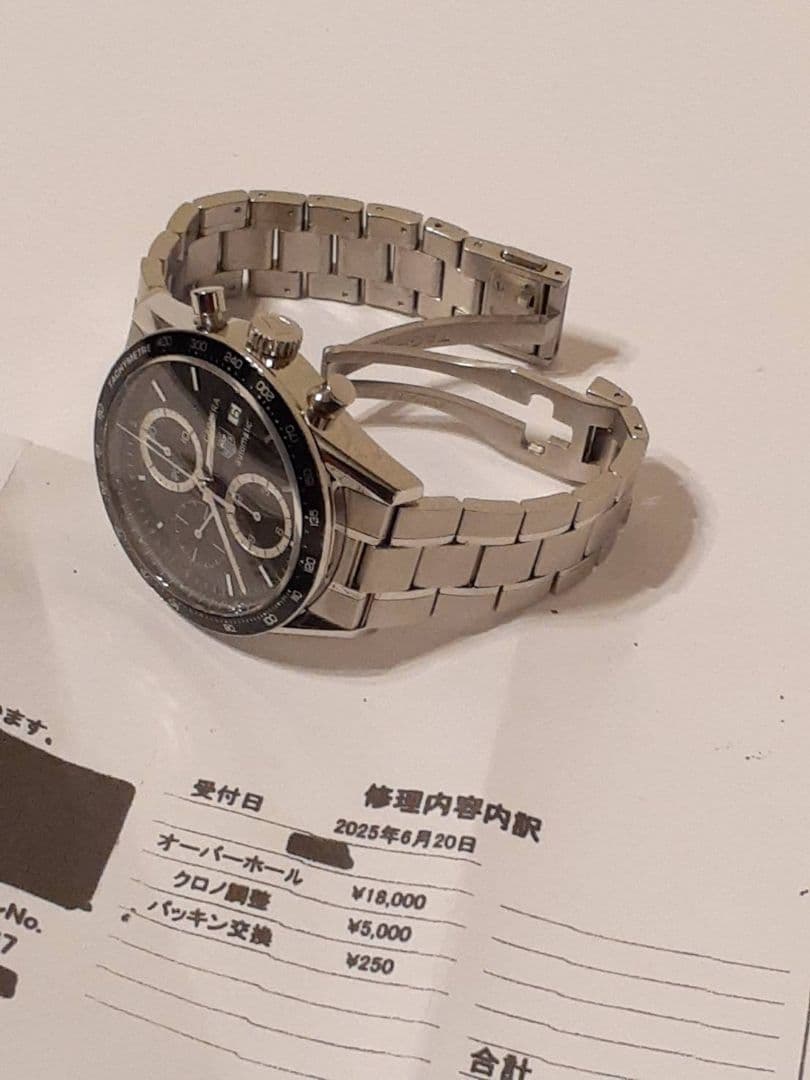 OH済　タグホイヤー CV2010 カレラ タキメーター　自動巻き腕時計　美品