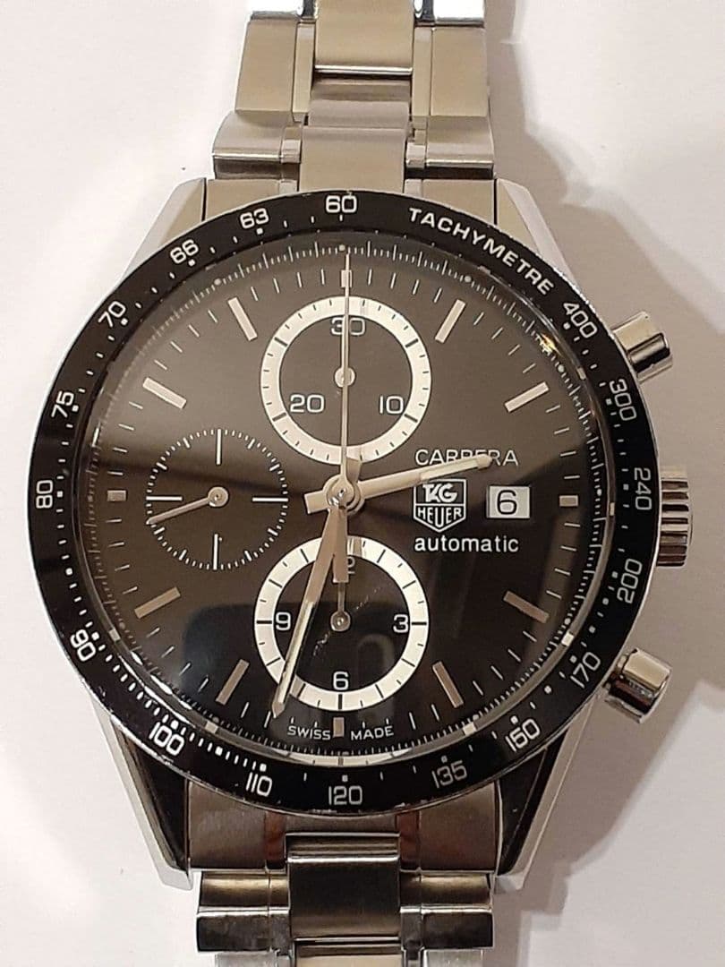 OH済　タグホイヤー CV2010 カレラ タキメーター　自動巻き腕時計　美品