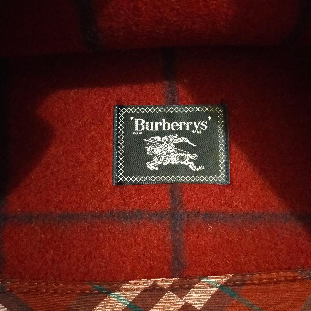 Burberrys バーバリー 純毛 毛布 ウール 赤×レッド 140×200