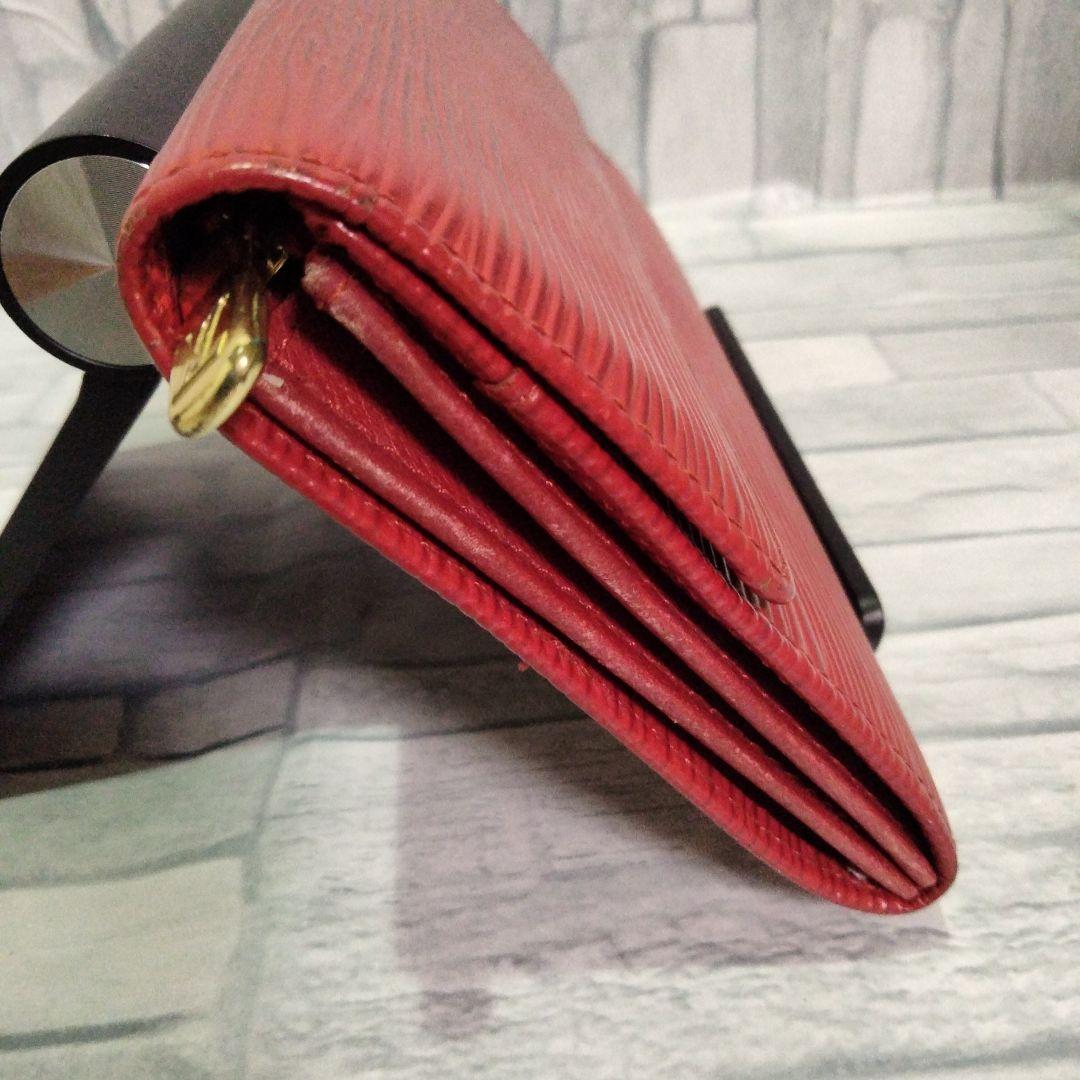 【送料無料】LOUIS VUITTON　ルイヴィン　RED　赤　レザー　長財布