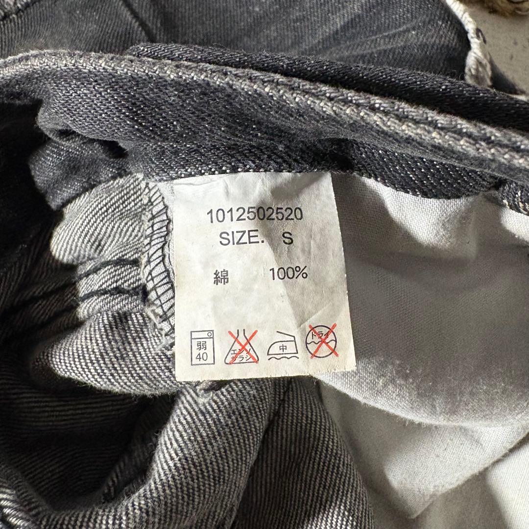 00s GLAD NEWS ブラックデニム ショートパンツ 髑髏スタッズ y2k