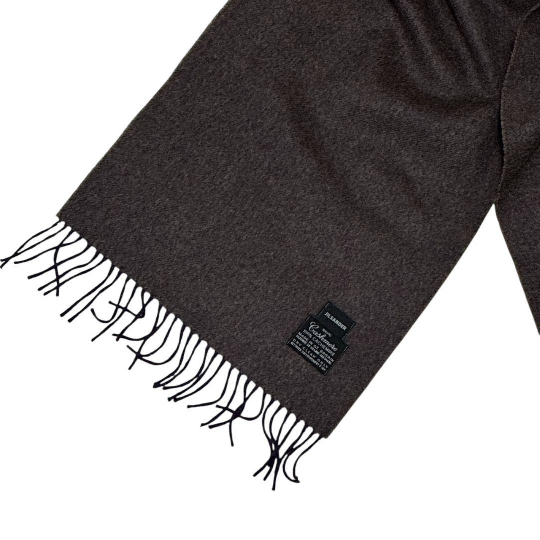 【極美品】JIL SANDER カシミヤ100% 英国製 マフラー ブラウン