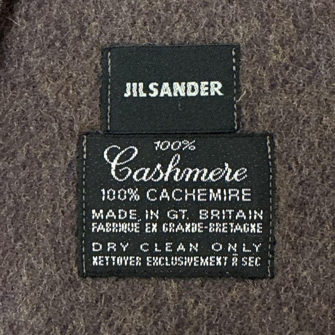 【極美品】JIL SANDER カシミヤ100% 英国製 マフラー ブラウン