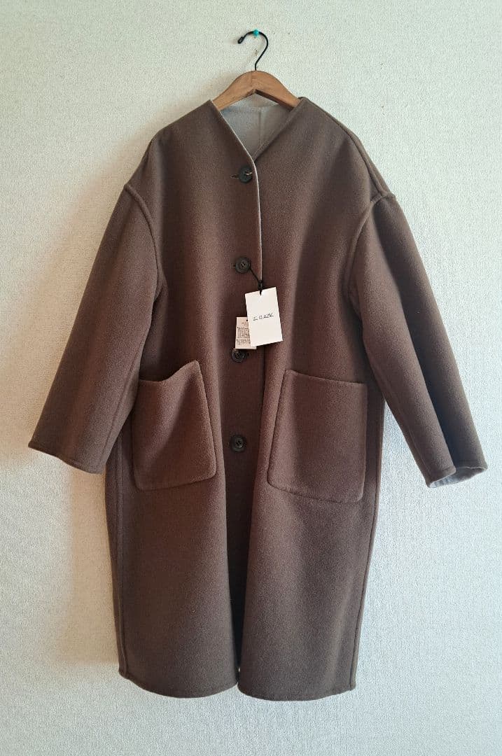 《タグ付き新品未使用》ルグラジック ノーカラー リバーシブルコート