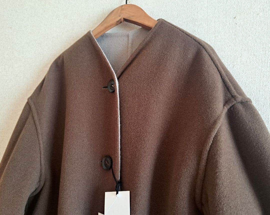 《タグ付き新品未使用》ルグラジック ノーカラー リバーシブルコート