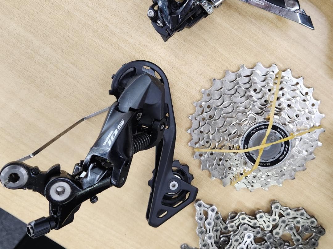 試乗用外し品　シマノ 105 ディスクコンポーネントセット 11速