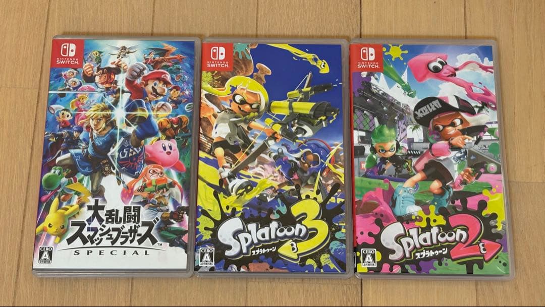 Nintendo Switch ソフト　セット　スプラ 2 3 スマブラ