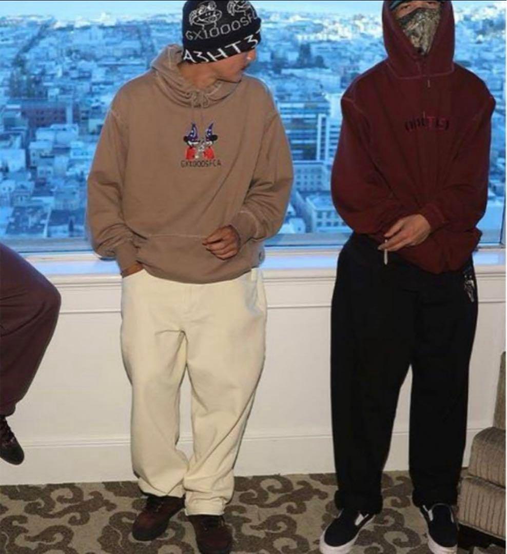 初期 GX1000 バギーデニムパンツ W32 白 刺繍