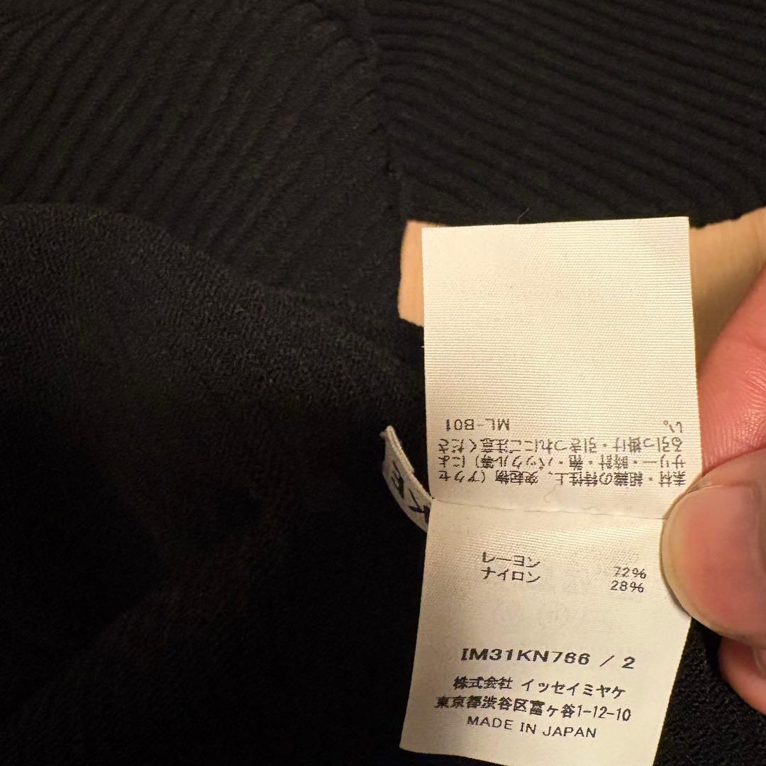 イッセイミヤケ カットソー 2 ブラック