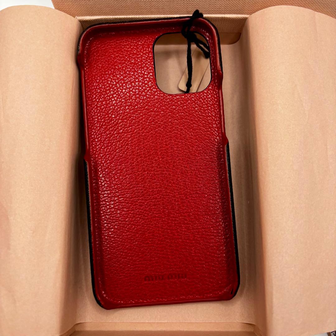 新品未使用品　miumiu iPhone12mini ケース　プラダ　PRADA