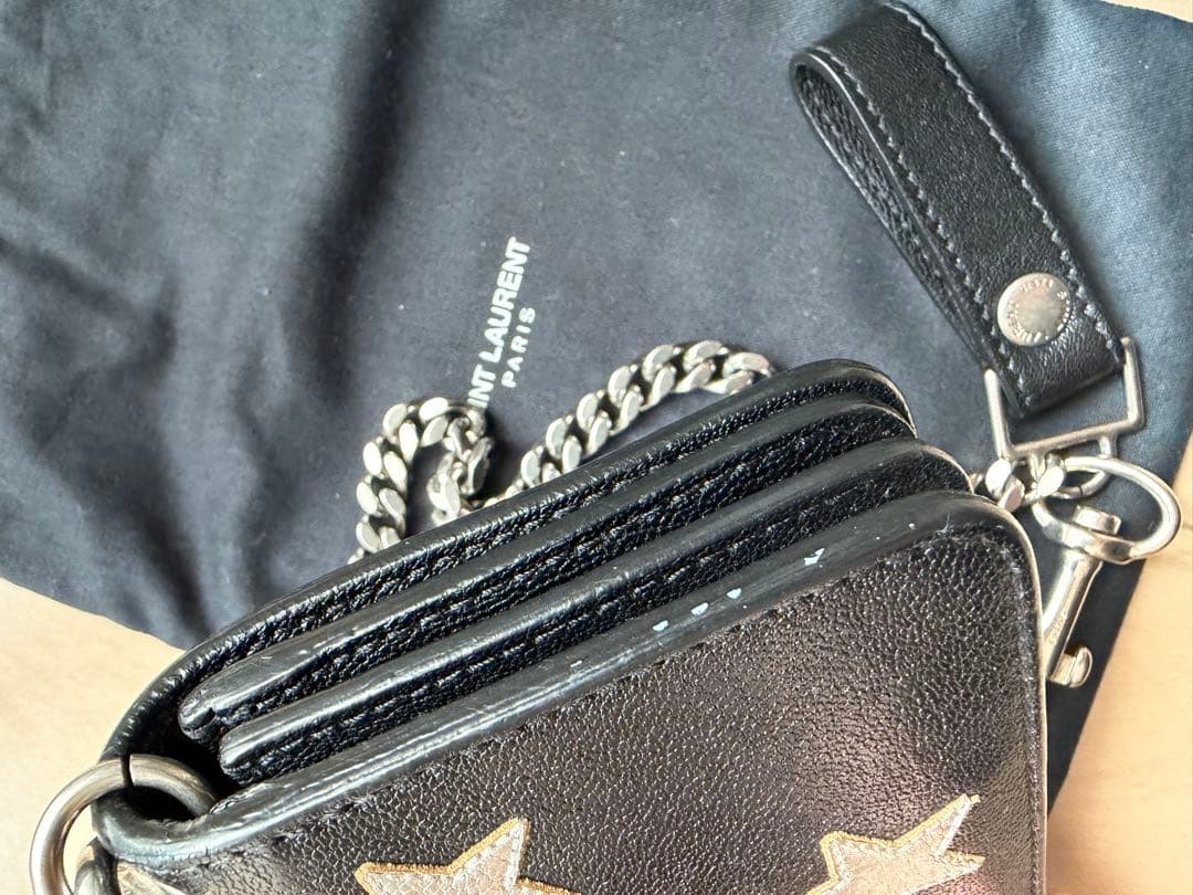 saint laurent paris ウォレットチェーン付き