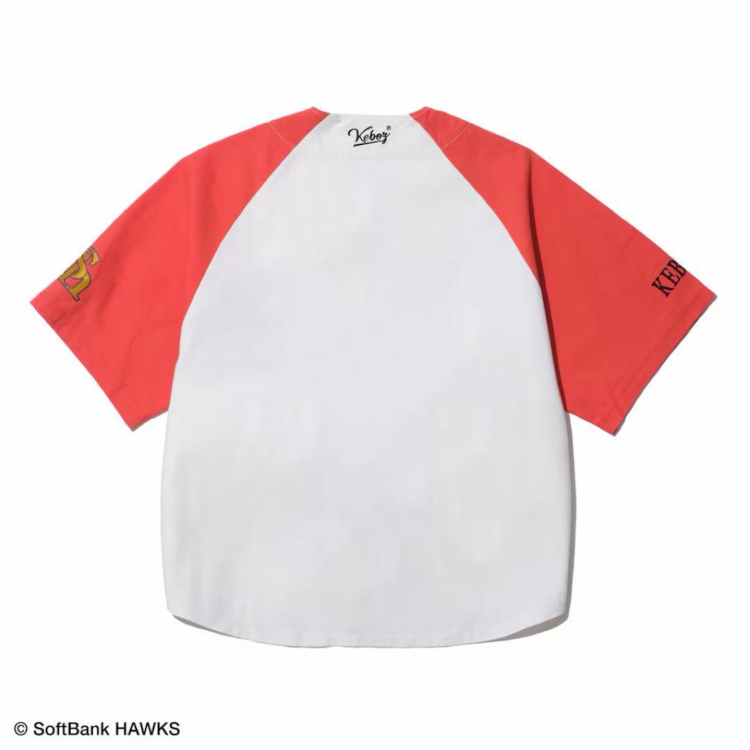【ＫＥＢＯＺ】　ケボズ　ベースボールシャツ ホークス L