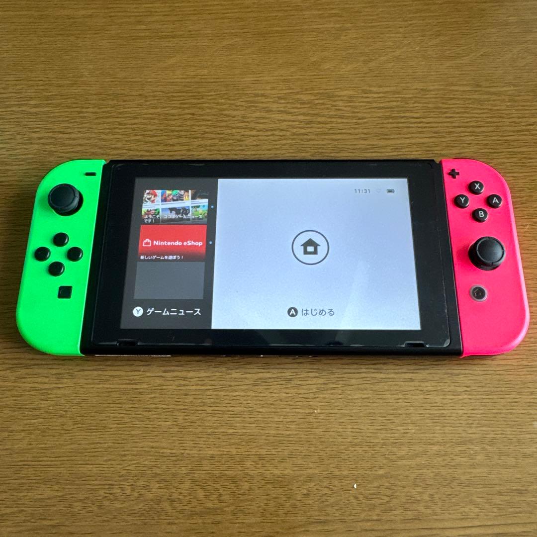 Nintendo Switch 本体 グリーン・ピンク ジョイコン
