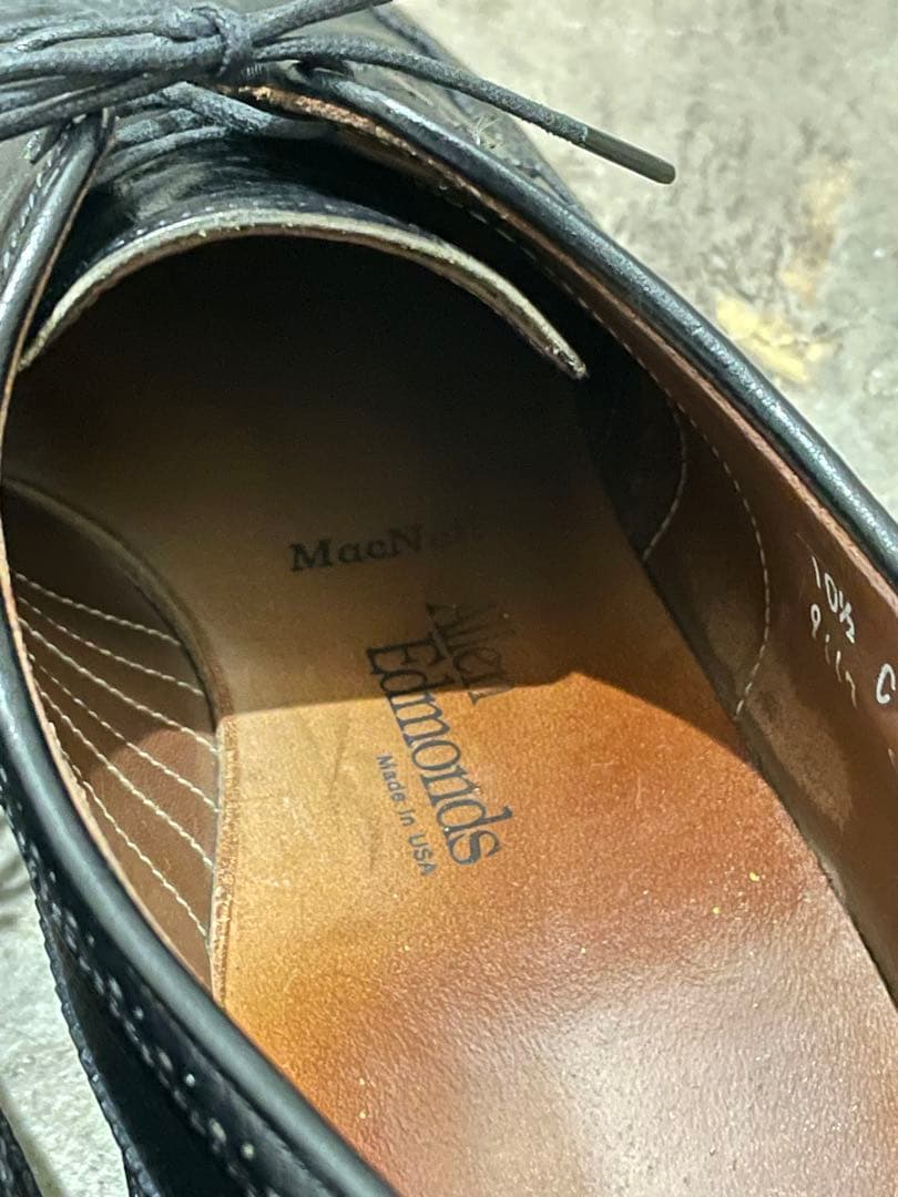 美品アレンエドモンズ最高級マクニール　ロングウィングチップ