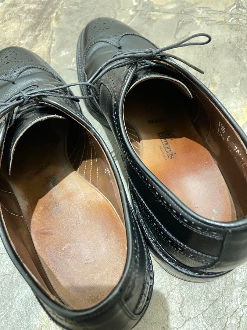美品アレンエドモンズ最高級マクニール　ロングウィングチップ
