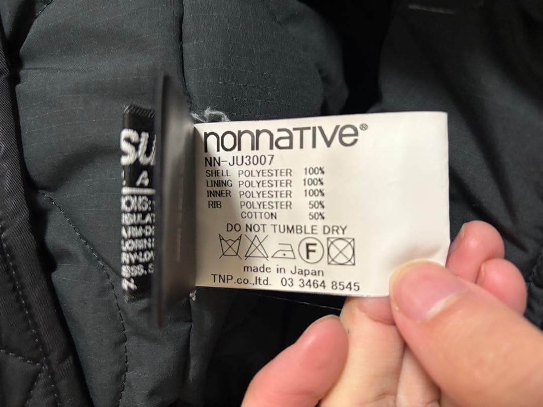 nonnative MA-1ジャケット 黒 日本製