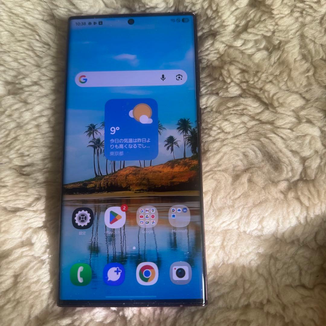 かなり綺麗　GALAXY s22 ultra 国内　バッテリー新品　au版