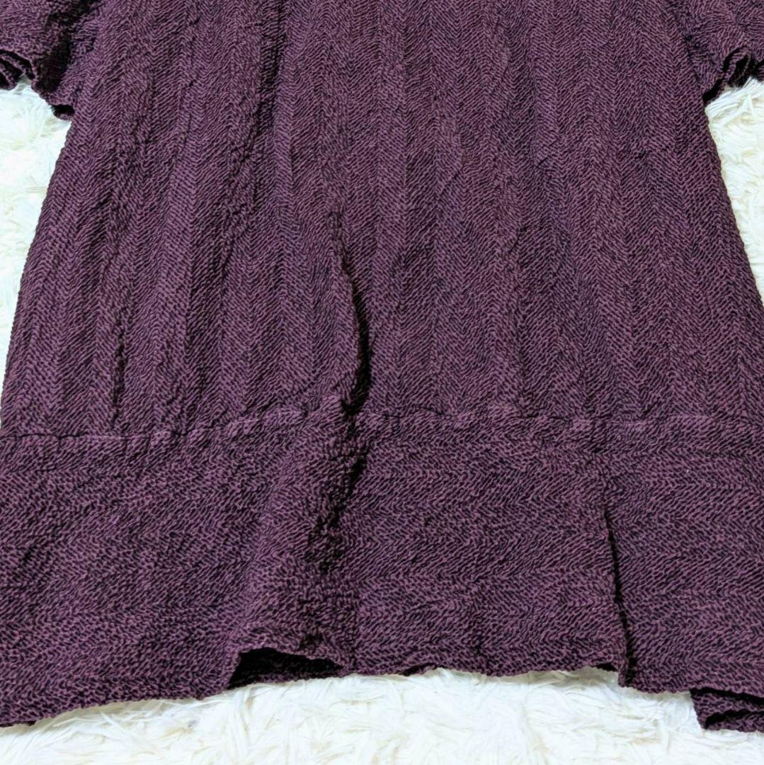 イッセイミヤケ 2025年モデル ロングワンピース ボルドー フリーサイズ