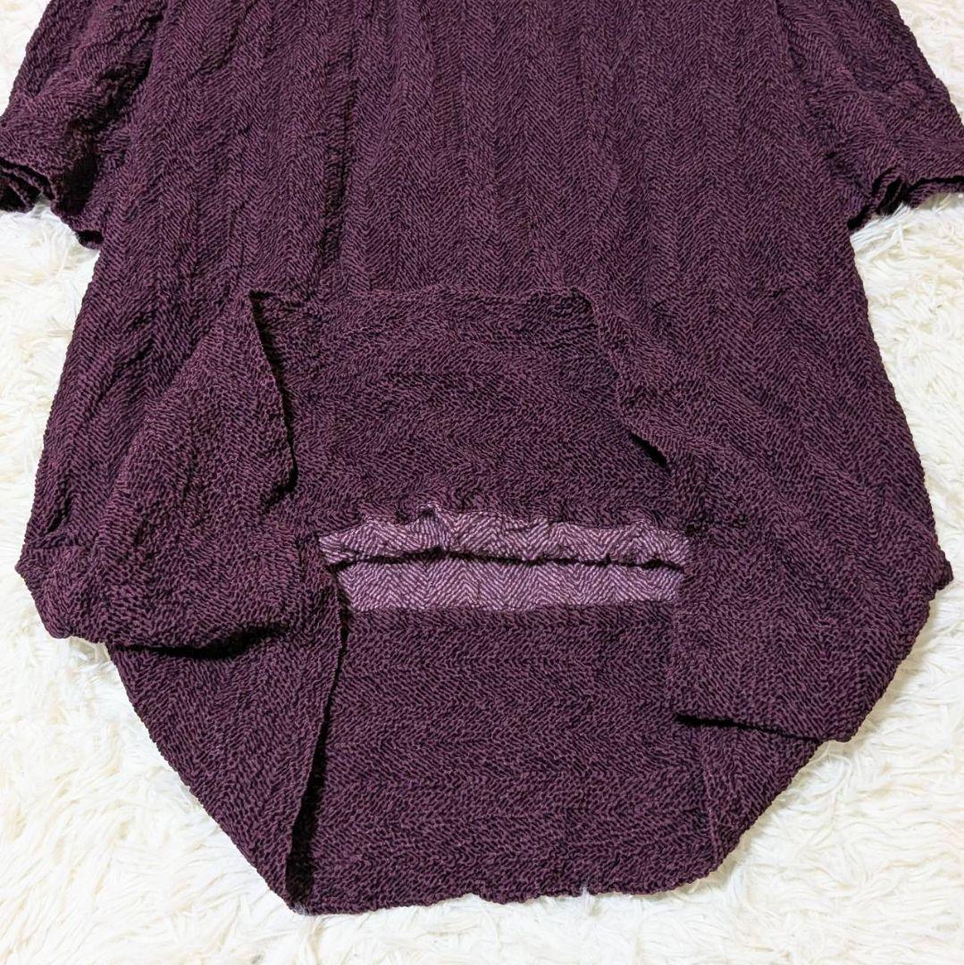 イッセイミヤケ 2025年モデル ロングワンピース ボルドー フリーサイズ