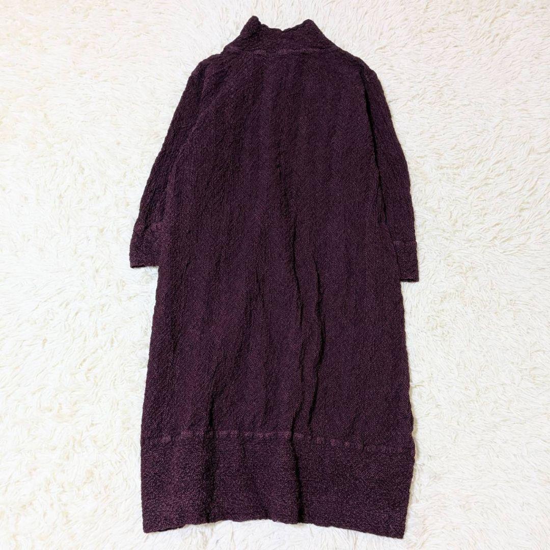 イッセイミヤケ 2025年モデル ロングワンピース ボルドー フリーサイズ