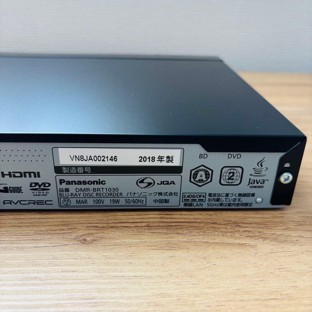 Panasonic ブルーレイディスクレコーダー BRT1030 HDD 1T