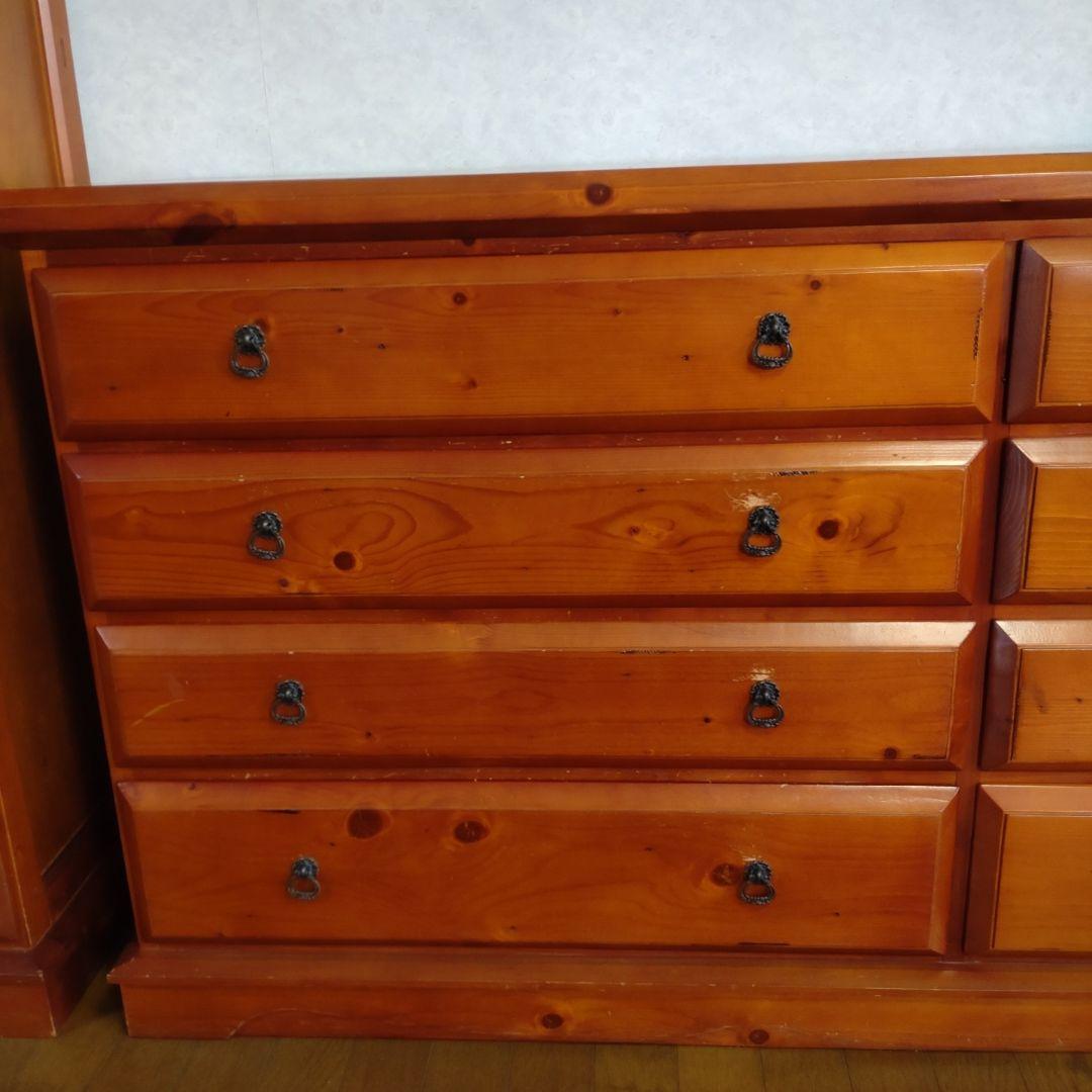 アンティーク風　木製チェスト