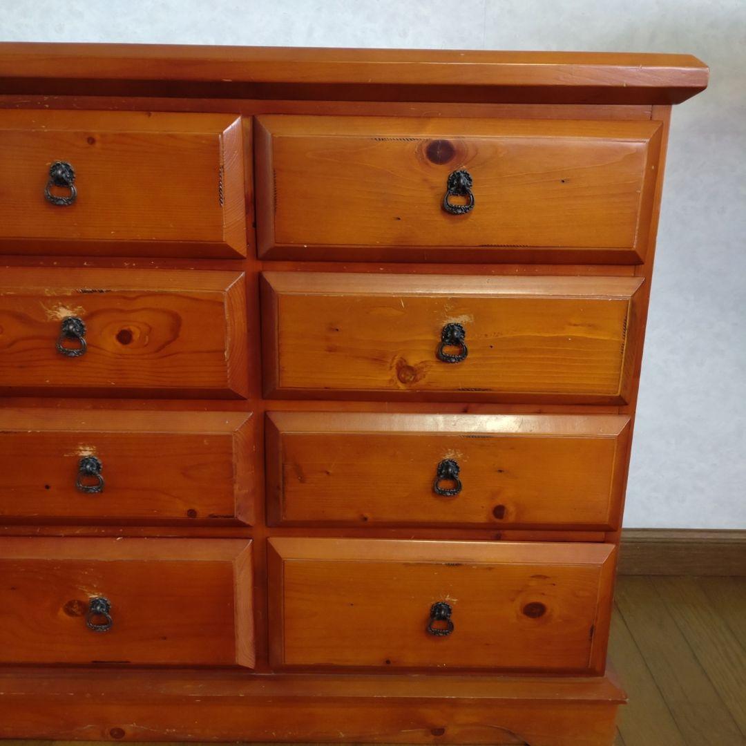 アンティーク風　木製チェスト