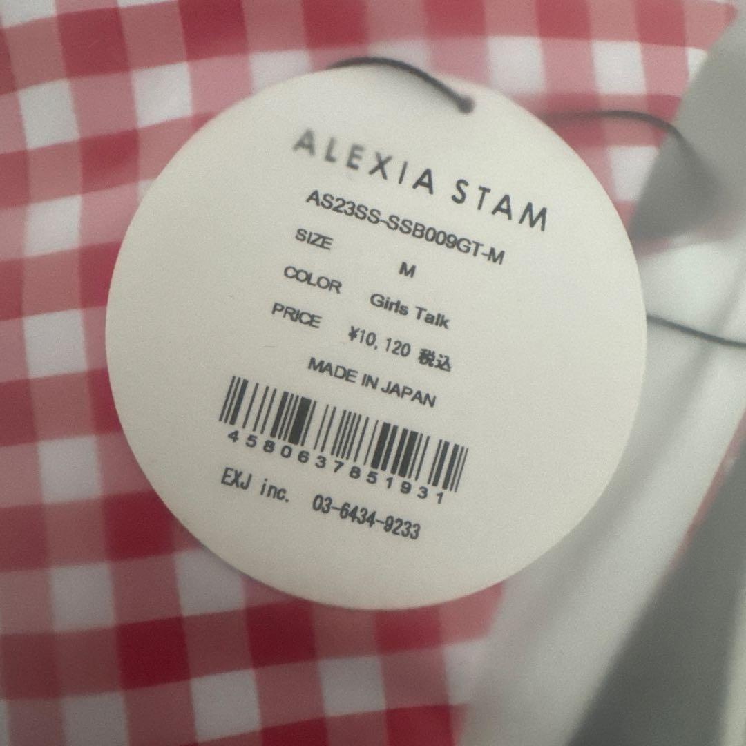 新品未使用ALEXIA STAM 赤いギンガムチェック ビキニ