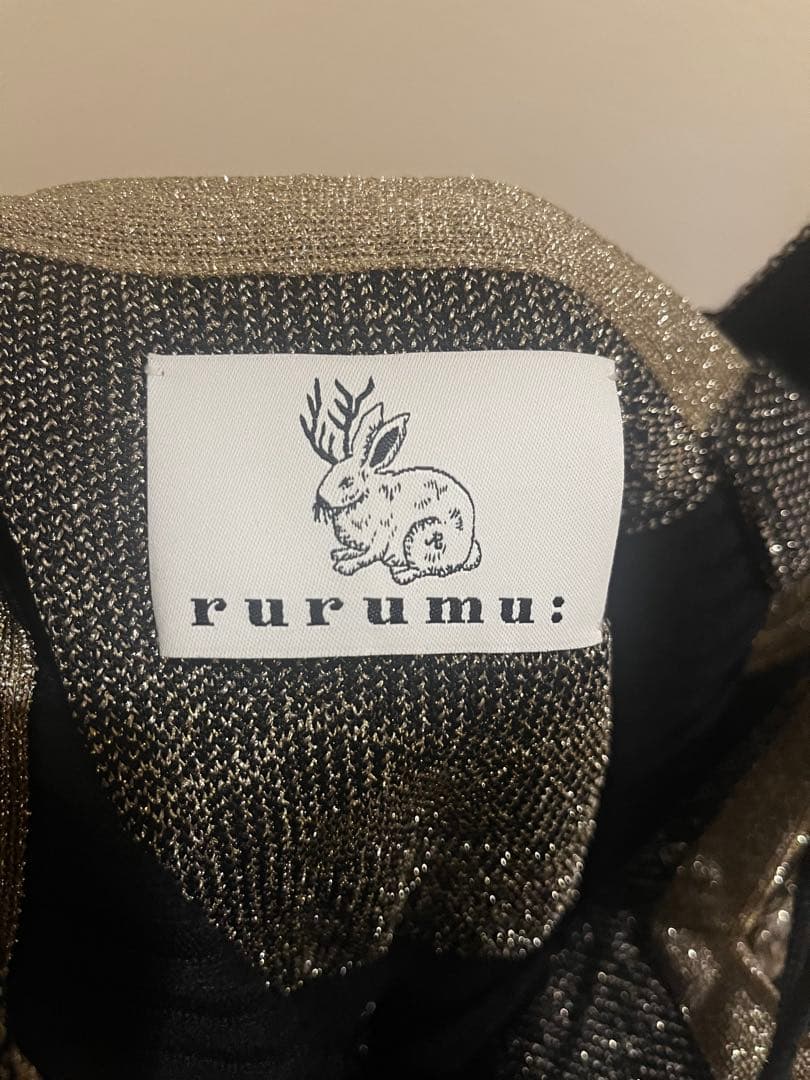 値下げ中rurumu:2021aw ニットロングワンピース 黒るるむう