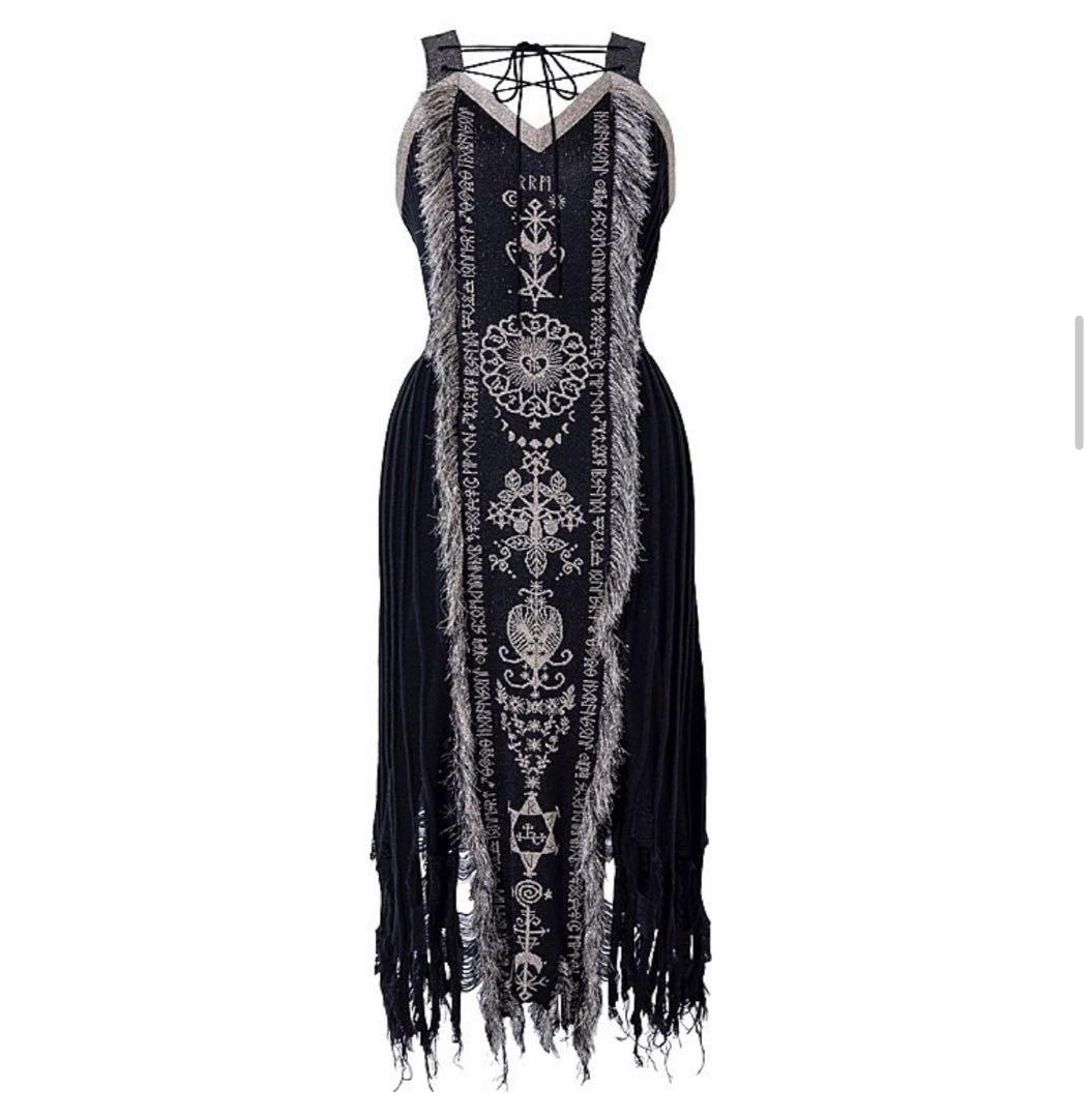 値下げ中rurumu:2021aw ニットロングワンピース 黒るるむう