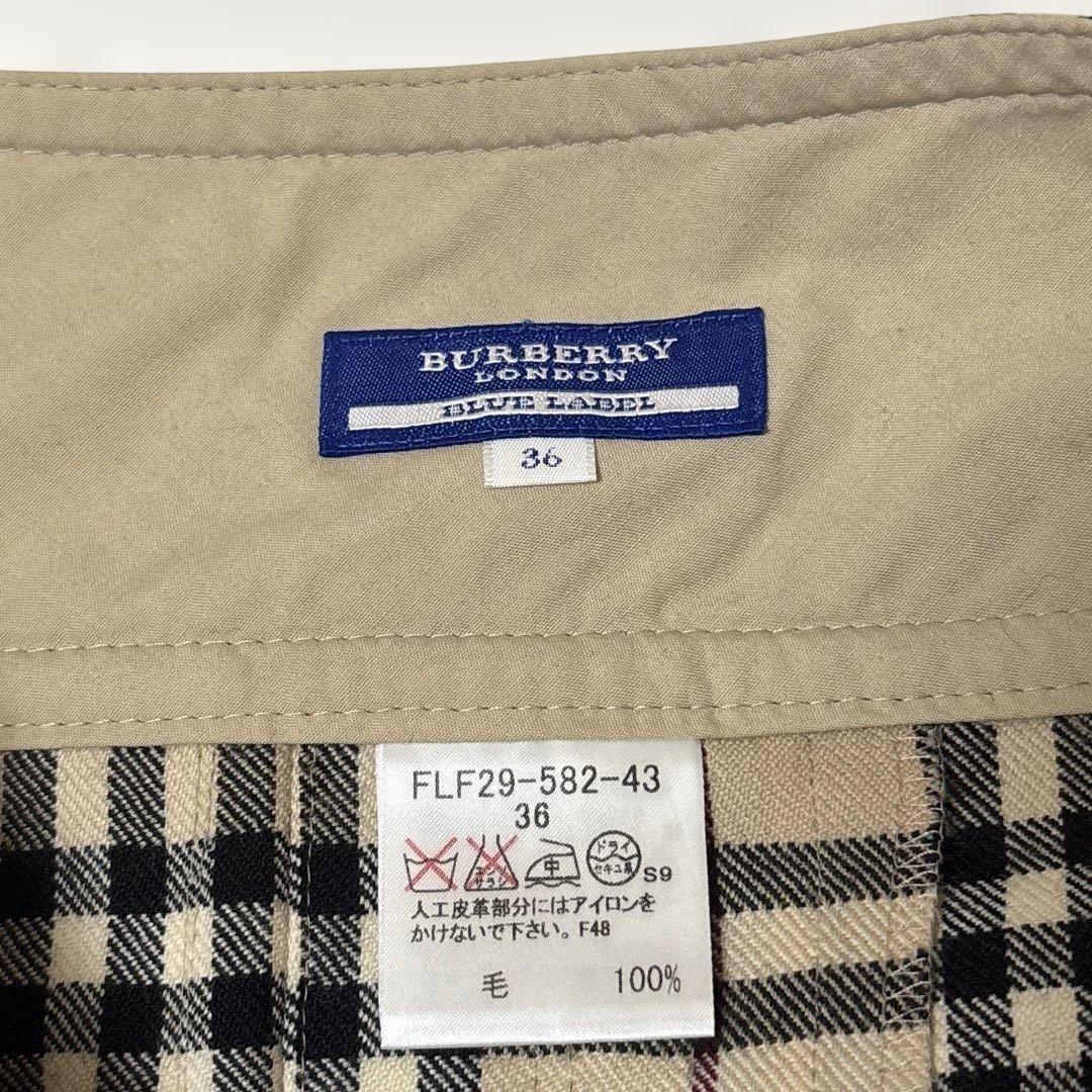 BURBERRY BLUE LABEL バーバリー ノバチェック ミニスカート